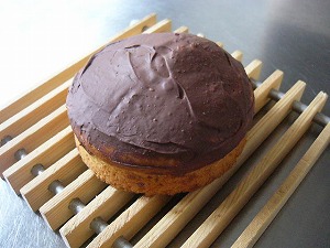バナナケーキのチョコレートコーティング ホームベーカリーのヘルシーレシピ